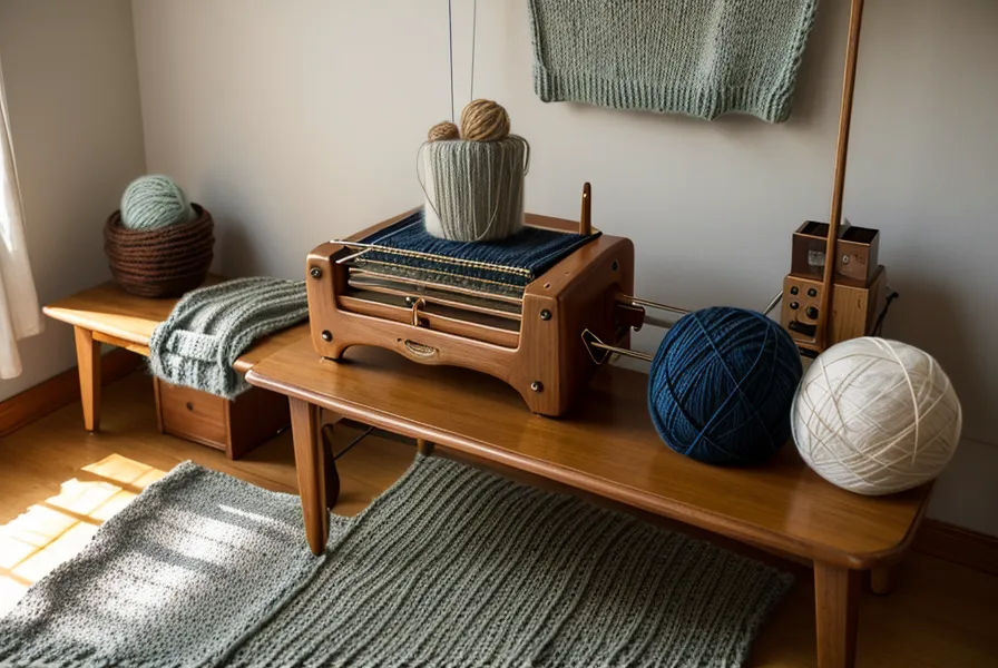 Marlies nutzt den Online-Kurs 'Die gläserne Strickmaschine' direkt neben ihrer Brother.