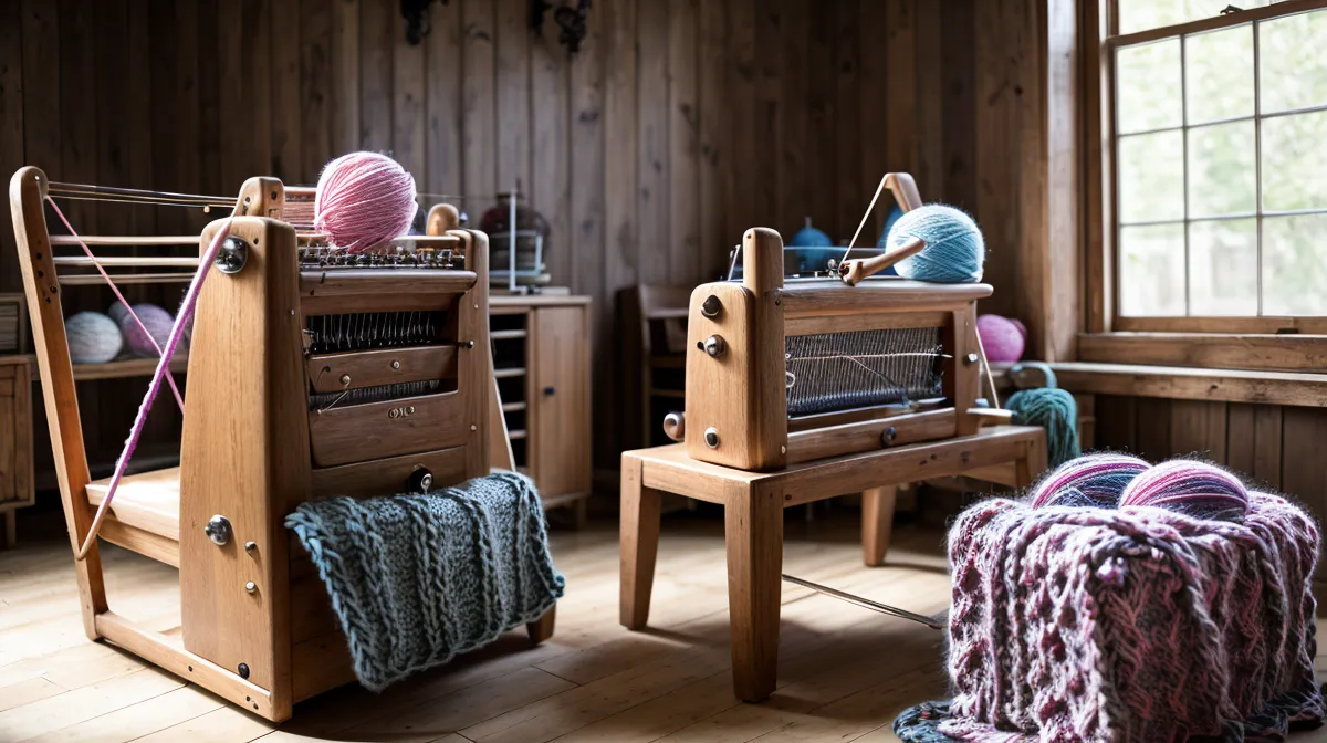 Bunte Motive: Intarsien stricken an der Strickmaschine ohne Spannfäden