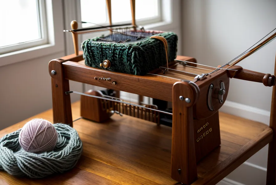 Streifen stricken mit der Strickmaschine: Wie ich bunte Farbwechsel lerne